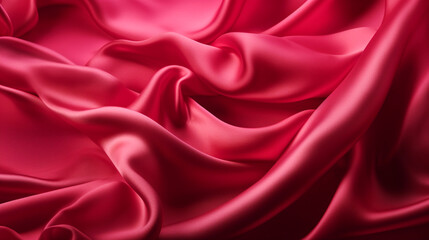 Obraz premium Abstract, Texture, Background, Pattern. Texture of Luxury Bright Rose Pink Silk Waves Background. Generative Ai