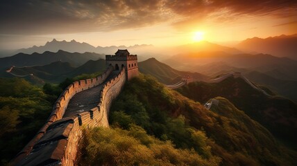 Majestic Splendor: Capturing the Great Wall at Sunrise