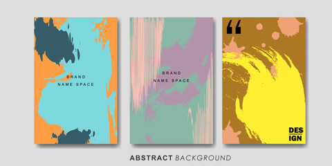 Modern abstract covers set, minimal covers design. Colorful geometric background