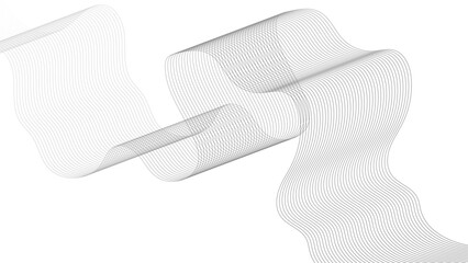 Abstract wave lines on white background. business background lines wave abstract stripe design. Abstract whtie wave lines pattern background. Wave Lines Pattern Abstract Background. Technology. Vector