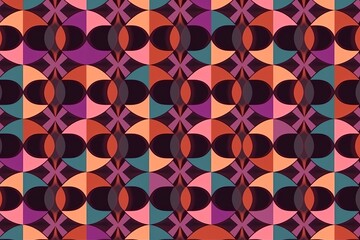 simple seamless geometric pattern, abstract colorful geometric pattern, seamless geometric pattern with triangles, geometric background, abstract geometric background, Generative AI