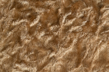 Brown wool texture background. plush. mohair. fur