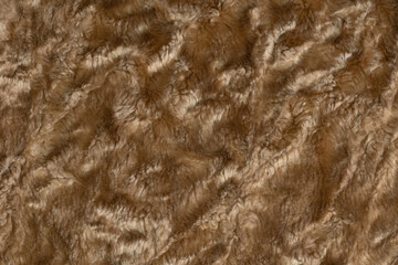 Brown wool texture background. plush. mohair. fur