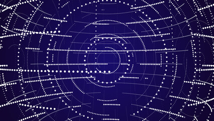 Abstract modern dotted particles background