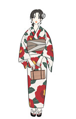 浴衣姿の女性