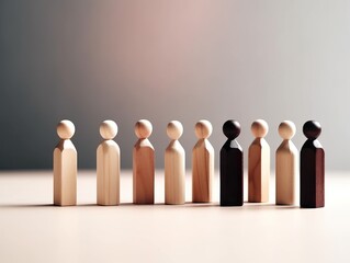 Einheitliches Business Team, vielfalt am Arbeitsplatz, generative AI.