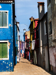 Fototapeta na wymiar Le case colorate di Burano