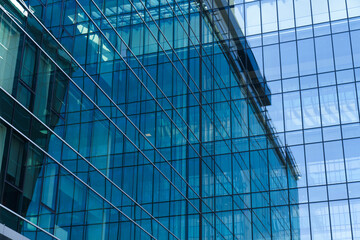 Fototapeta na wymiar Modern office glass building. Business center