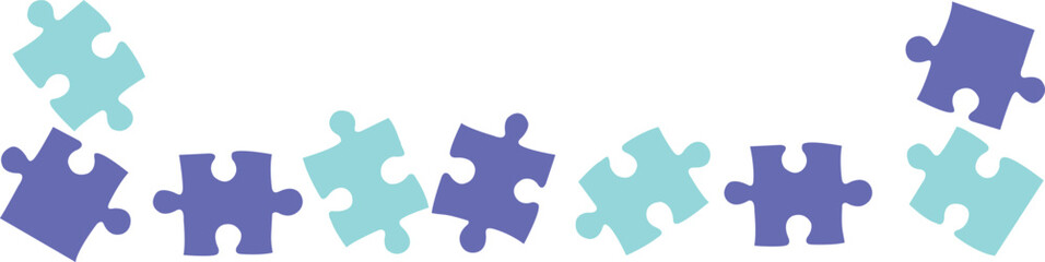 Puzzle pieces design. Cooperation concept. Business strategy banner