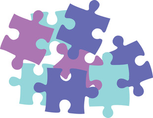 Puzzle pieces. Problem solution concept