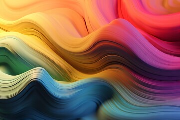 Obraz premium background neon design art color wavy light dynamic pink flowing modern. Generative AI.