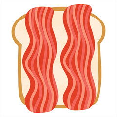 toast with bacon