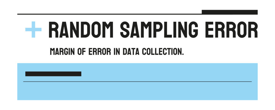 Random Sampling Error - Error due to random selection in sampling