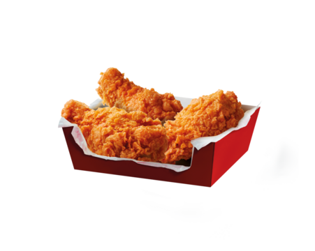 set of spicy wing fried chicken isolated on white background	
