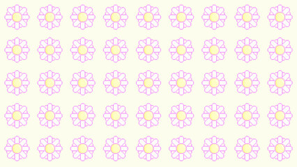 ピクセルアートなマーガレット壁紙⭐︎