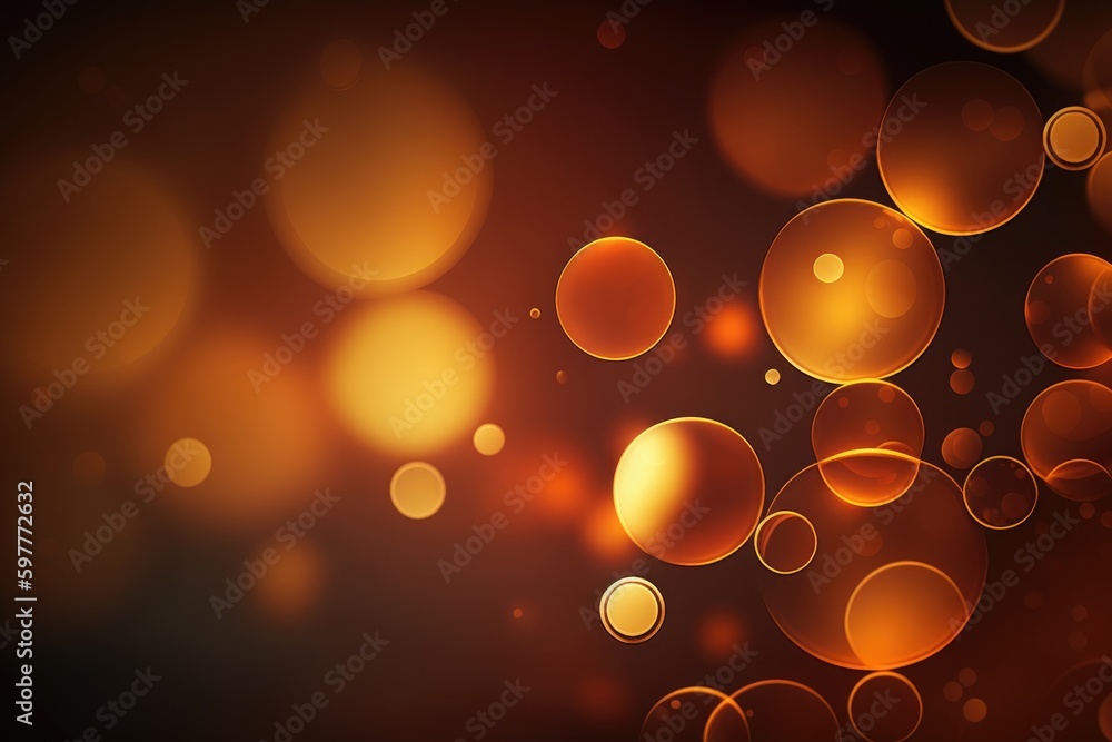Poster abstract background with bokeh defocused lights