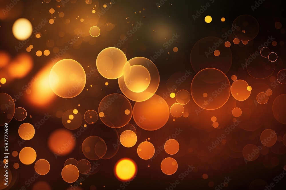 Poster abstract background with bokeh defocused lights