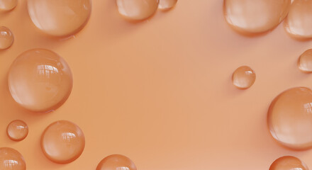 Transparent bubbles for background.3d rendering.