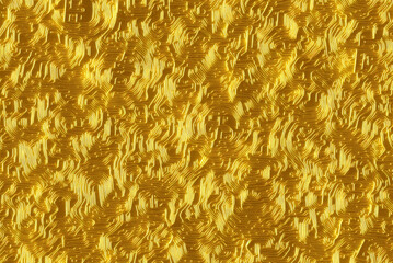 Golden background. The texture is abstract with golden threads. yellow color pattern. Generative AI