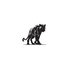 animal panther black illustration vector © Rapit