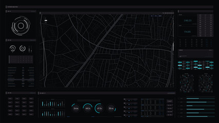 Obraz premium HUD for the game and movie 003