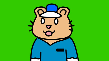 2D Cute Hamster, 2D Cartoon Hamster #7