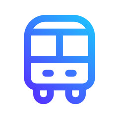 public transport gradient icon