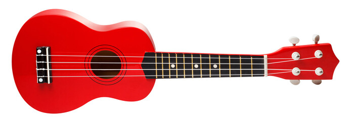 Red ukulele cut out