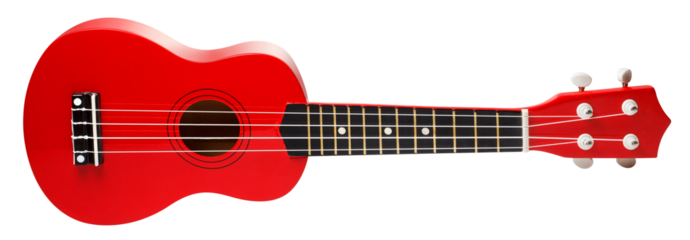 Red ukulele cut out