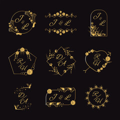 Luxury Wedding Monogram Set