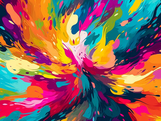 abstract colorful background. Generative AI