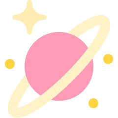saturn flat icon © FJstudio