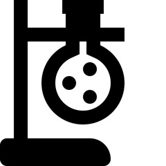 Obraz premium laboratory black solid icon