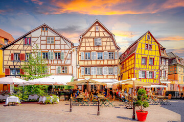 Markt, Altstadt, Colmar, Frankreich 