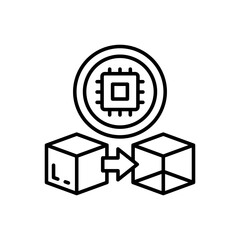 Virtual Reality icon in vector. Illustration
