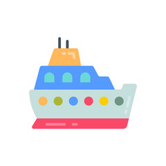 Self Driving Boat icon in vector. Illustration