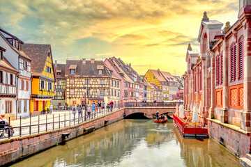 Fototapeta premium Klein Venedig, Altstadt, Colmar, Frankreich 