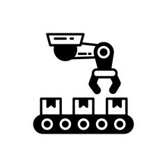 Robotic Conveyor icon in vector. Illustration