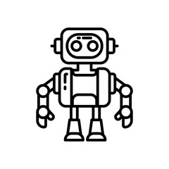 Humanoid icon in vector. Illustration