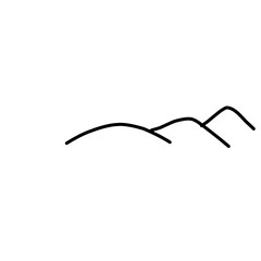 Mountain Outline Doodle 