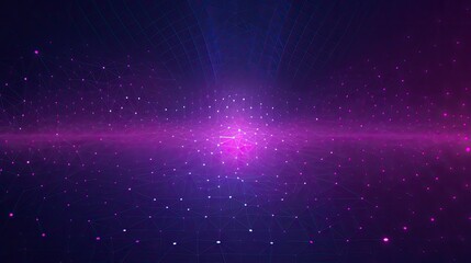 Neuron Synapses in Global Mesh Network Background. Generative  AI 