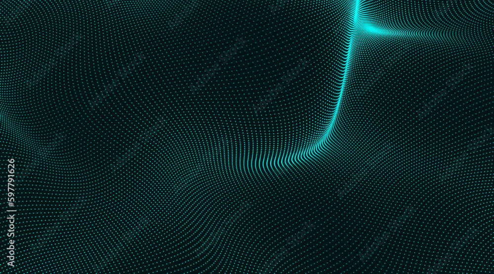 Poster data technology illustration. abstract background with lines. abstract background with glowing lines