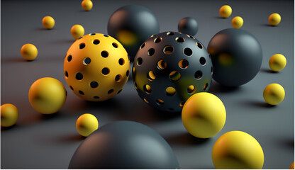 Abstract 3D Ball Modern Background