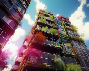 modern city skyline, Generative AI, Generative, AI