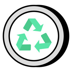 Premium download icon of recycling