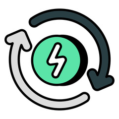 Trendy vector design of energy recycling