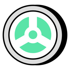 A unique design icon of tyre