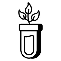 Perfect design icon of botanical tube 