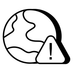 Perfect design icon of global problem