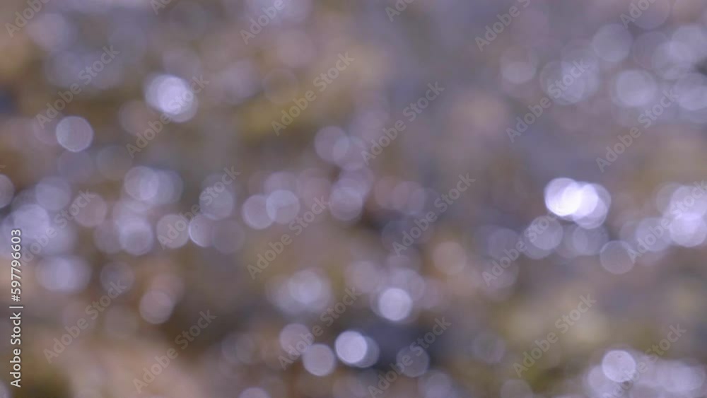 Poster bokeh background on natural stream.